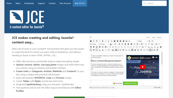 JCE Editor 基本機能